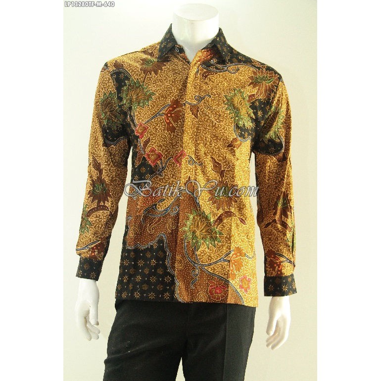 Baju Batik Tulis Pria Lengan Panjang Pakai Lapisan Furing Kemeja Batik Tulis 140820 Shopee