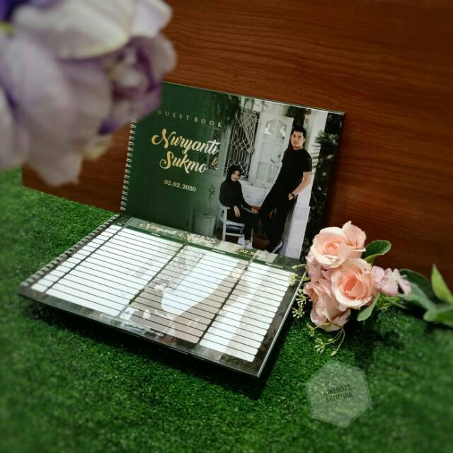 BUKU TAMU PERNIKAHAN/ WEDDING GUEST BOOK HARD COVER