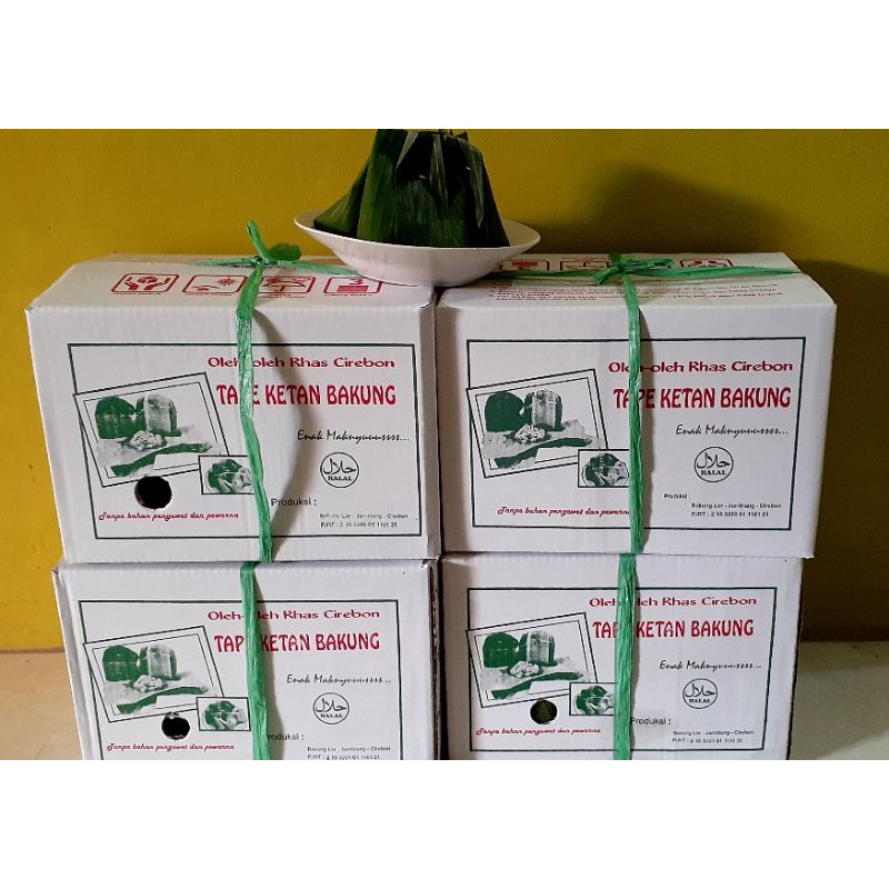 Jual Oleh oleh khas cirebon tape ketan bakung ( isi 30 dan 50