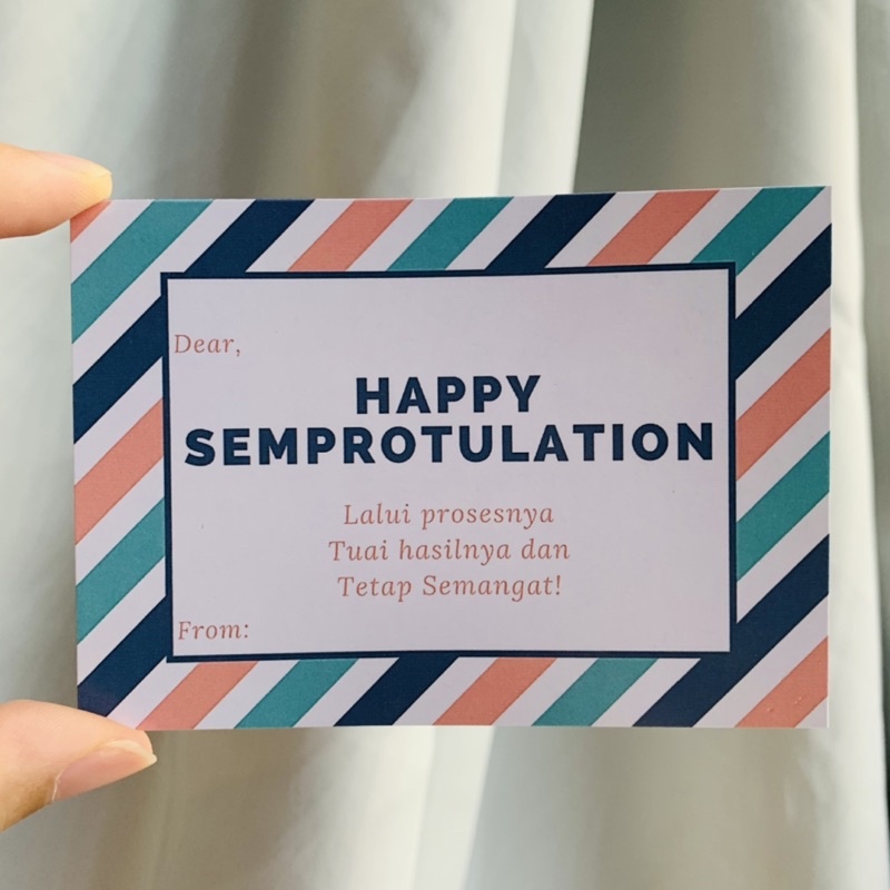 Kartu Ucapan Happy Semprotulation / Sempro Day Greeting