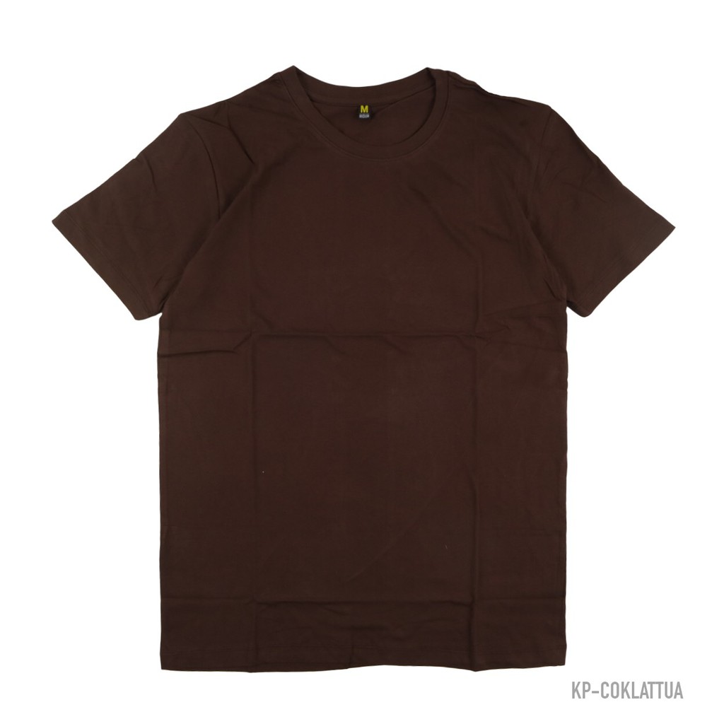 Jual Tshirt Baju Kaos Polos Coklat Tua Premium | Shopee Indonesia
