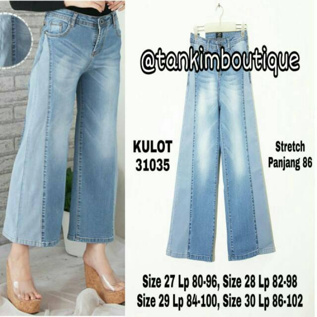 CELANA WANITA KULOT JEANS KODE 31035 Shopee Indonesia