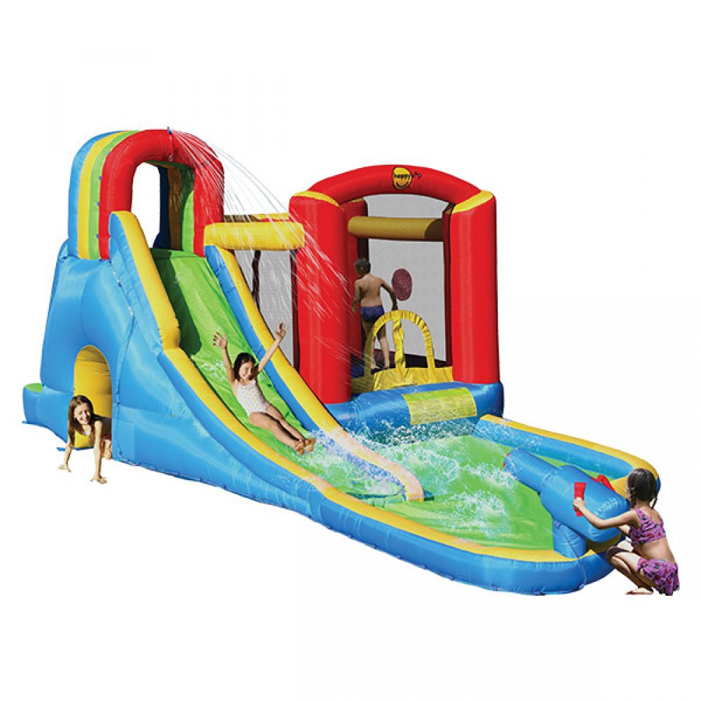 Jual Mainan Anak Rumah Balon / Istana Balon Splash Wave Fun Zone Happy Hop Murah | Shopee Indonesia