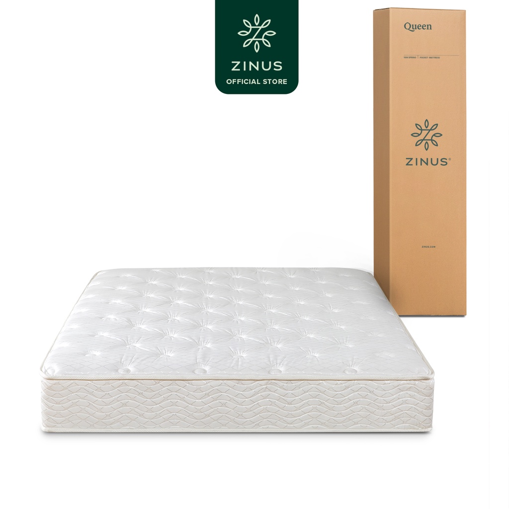 Jual Zinus Kasur Spring Bed Deluxe / Cover 100 Polyester / Mattress in