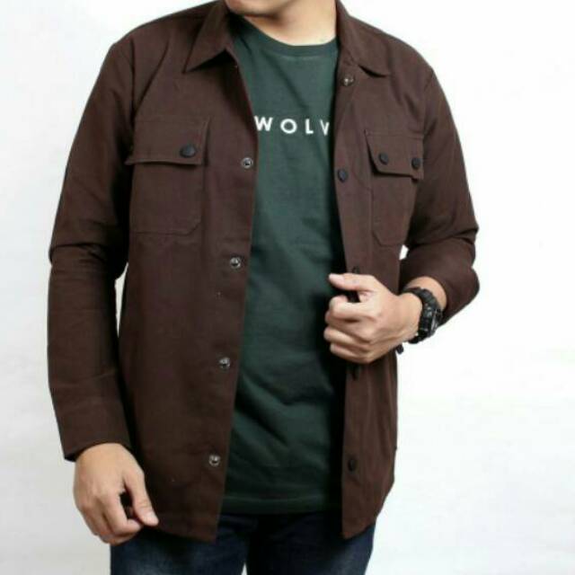 Jual Semi Parka Coklat Tua | Shopee Indonesia