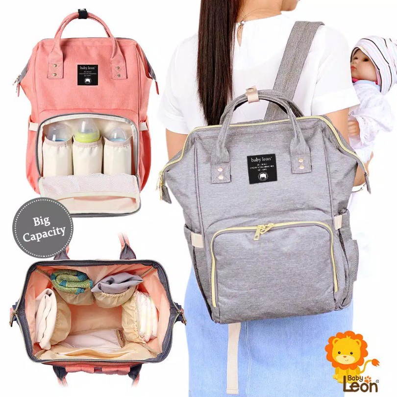 BABY LEON Tas Bayi Popok Diaper Diapers Susu Shopee