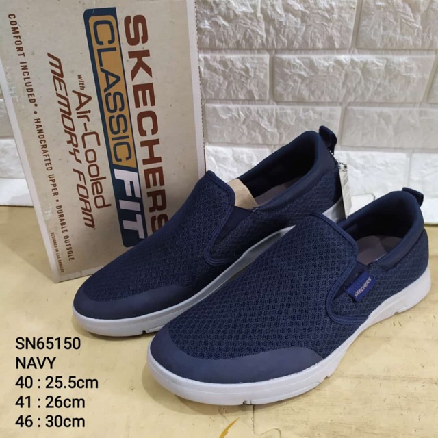 Jual Skechers Classic Fit With Air Cooled Memory Foam/ Sepatu Sneakers Pria | Shopee Indonesia