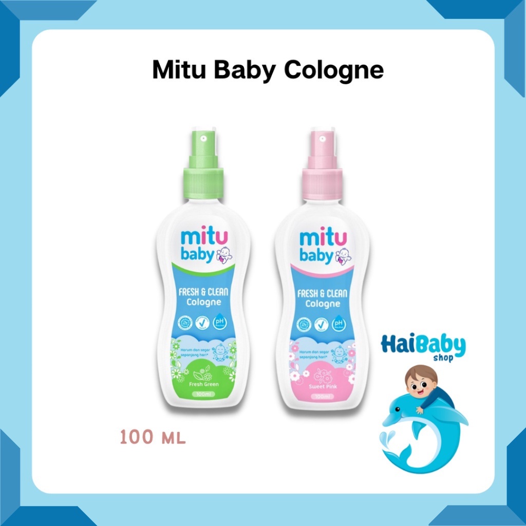 Jual Mitu Baby Cologne Green Spray 100 ml//Mitu Baby Cologne Pink Spray