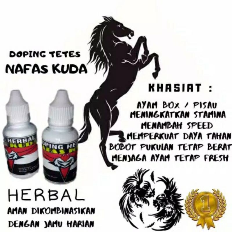 Jual Doping Herbal Nafas Kuda Nk Doping Tetes Ayam 20Ml Ampuh | Shopee Indonesia