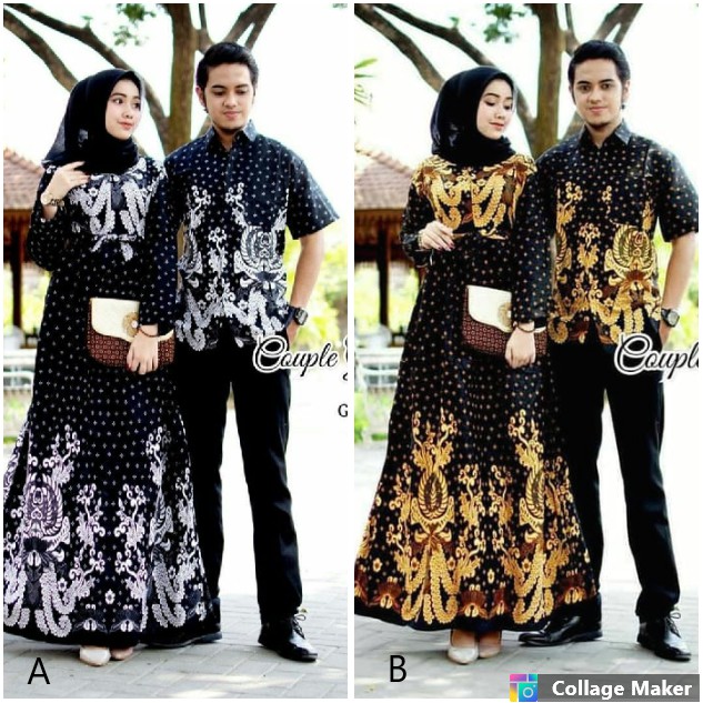 Jual BAJU BATIK COUPLE GAMIS BATIK DRESS BATIK MOTIF SOGAN GURITA