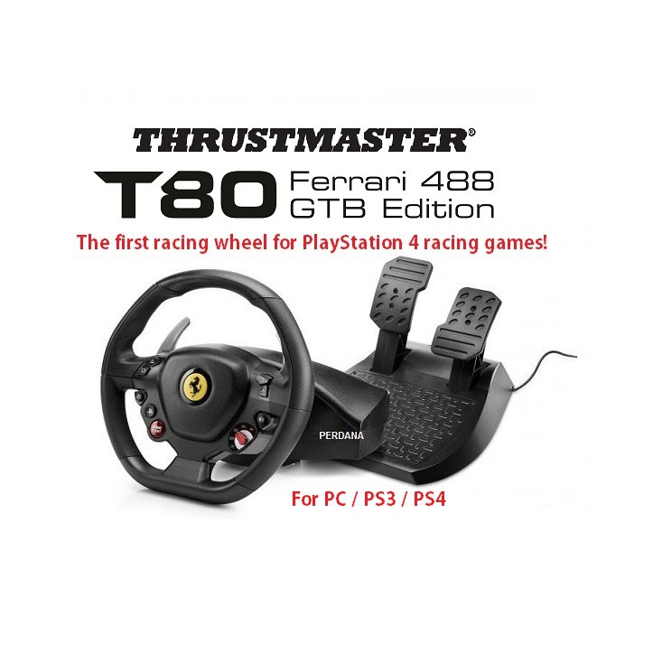 Jual Thrustmaster T80 Ferrari 488 Gtb Edition For Pc Ps4 Baru Dan Garansi | Shopee Indonesia