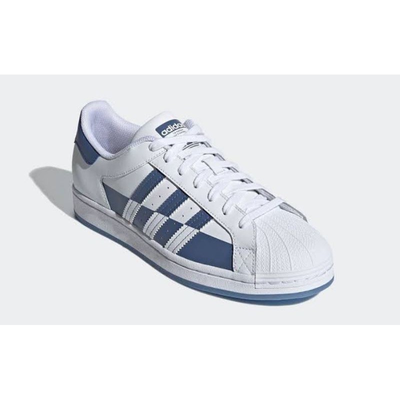 Jual Sepatu Adidas Superstar Cloud White/Crew Blue Original Bnwb Made In Indonesia | Shopee Indonesia