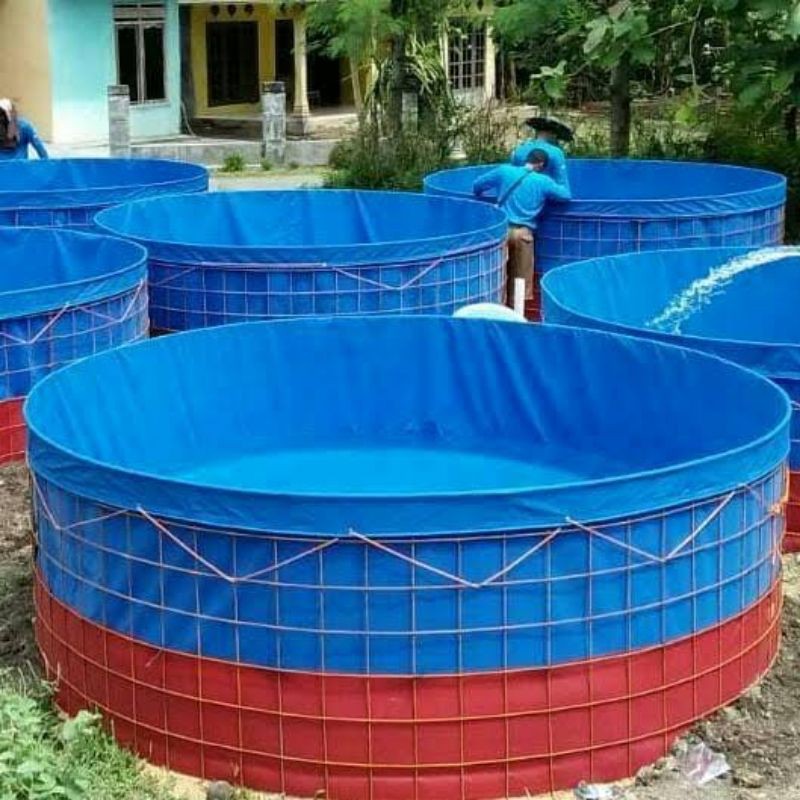 Jual Terpal Bulat PVC D3 T1,20 Orchid (Terpal saja) /Terpal kolam