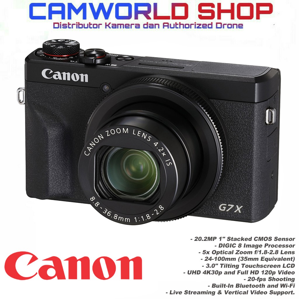 Jual Canon Powershot G7X Mark Iii - G7X Mark 3 | Shopee Indonesia