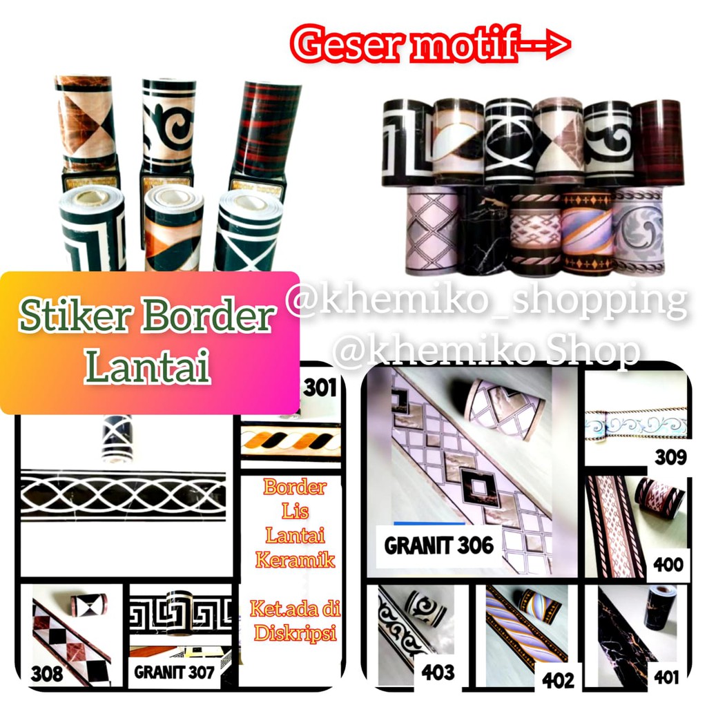 KMK WALLPAPER LIS WALLBORDER BORDER STIKER STICKER DINDING LANTAI