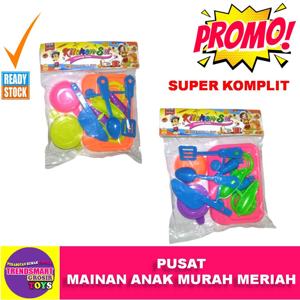 Jual Mainan Masak Masakan Kitchen Set Mini Super Lengkap Supplier Toko Grosir Mainan Anak Murah Meriah | Shopee Indonesia
