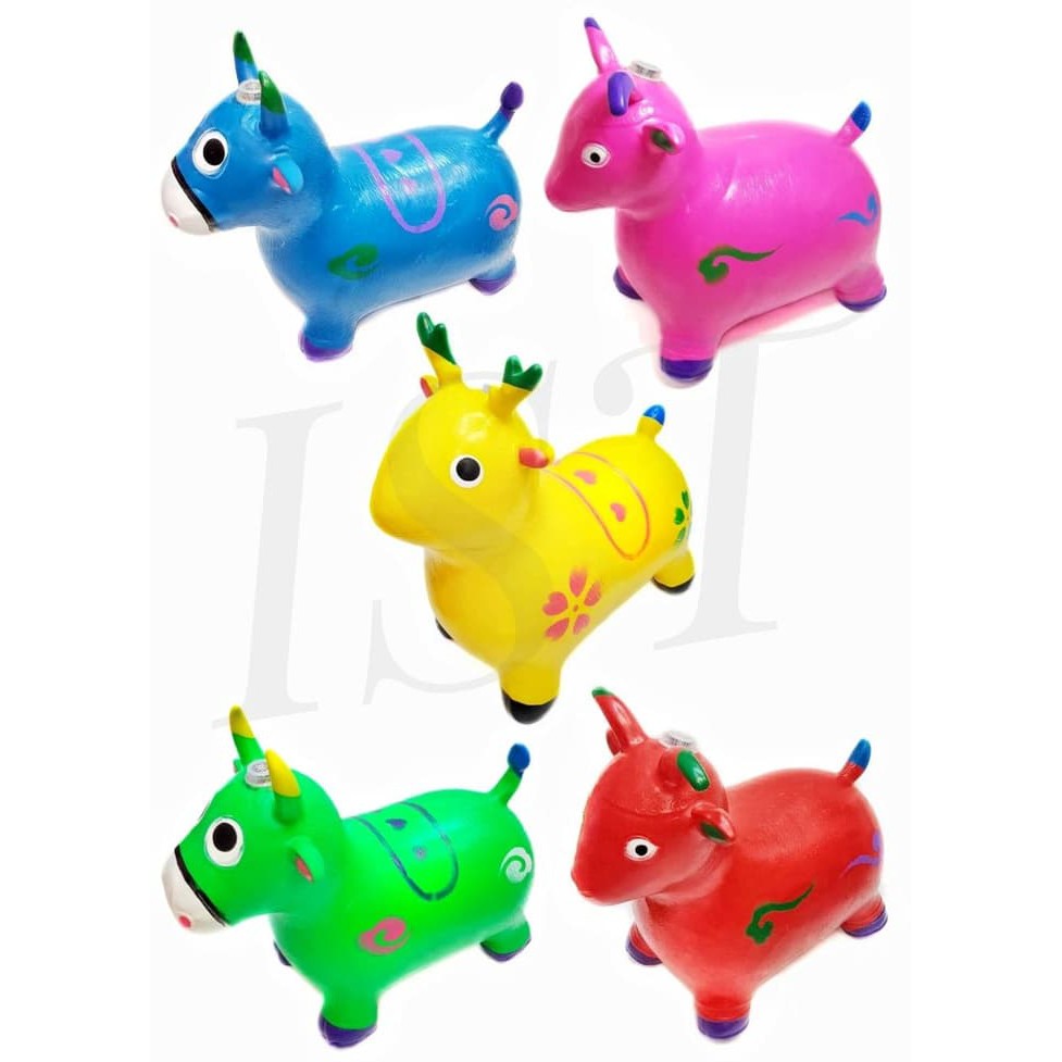 Jual Mainan Anak Jumping Animal / Kuda Kudaan Karet | Ada Musik Dan Lampu Indonesia|Shopee Indonesia