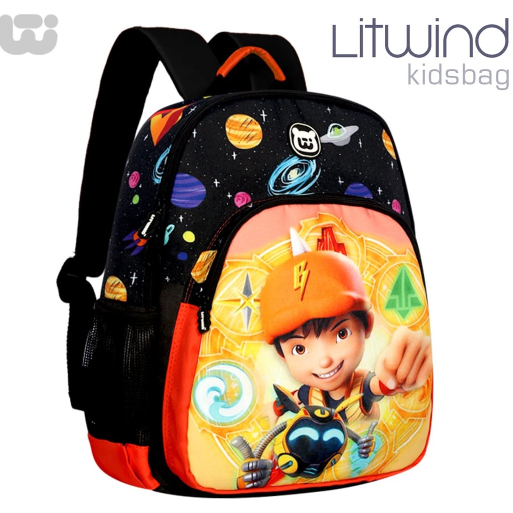 Tas Anak Karakter Kartun B0b0b0y Tas Sekolah Ransel Anak LakiLaki TK SD Terbaru Kids Backpack