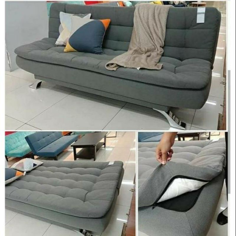 Jual AUDREY GREY SOFA BED INFORMA / SOFABED INFORMA MURAH Shopee