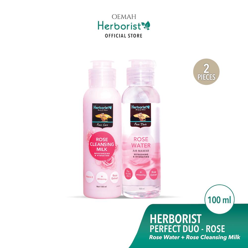 Jual Herborist Face Tonic Rose Cleansing Milk 100 mL + Herborist Face