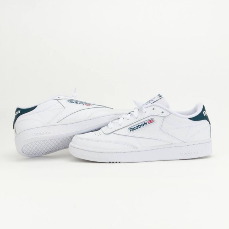 Jual Reebok Classic Club C 85 White Midnight Green Original | Shopee Indonesia