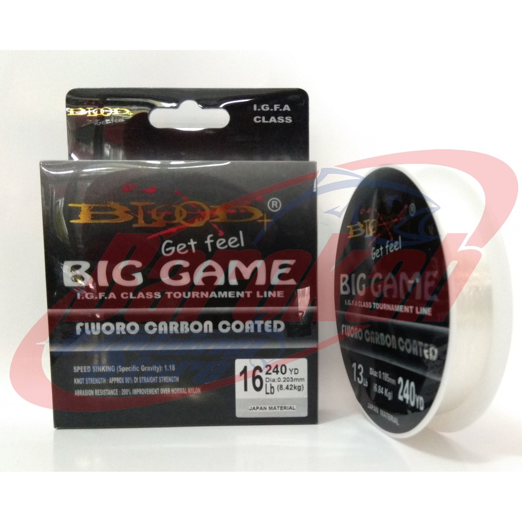 Senar Pancing Fluoro Carbon Blood Big Game Shopee Indonesia