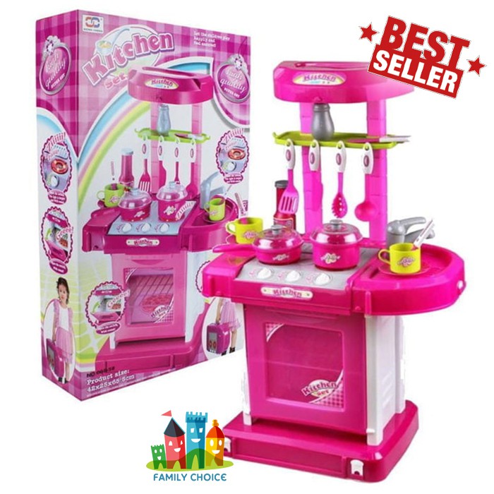 Jual Kitchen Set Toys Mainan Anak Perempuan Dapur Masak Masakan Indonesia|Shopee Indonesia