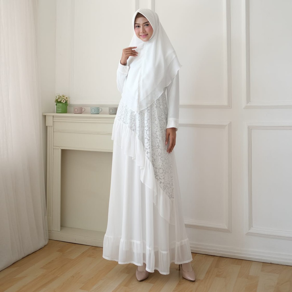 Baju Gamis Syari Pesta Mewah Cantik Gamis Brukat Terbaru 2021 Lebaran