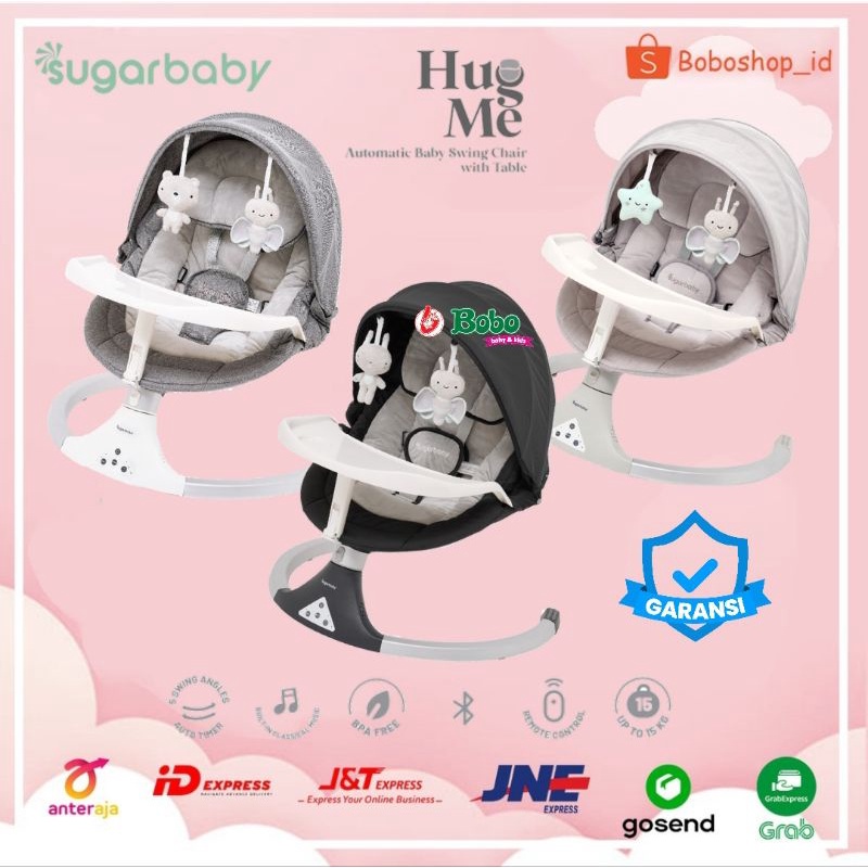 Jual SUGARBABY AUTOMATIC BABY SWING CHAIR TABLE HUG ME / Kursi Ayin