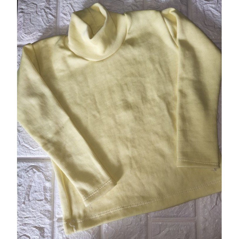 SALE!! TURTLENECK ANAK WARNA KUNING BABY | Shopee Indonesia
