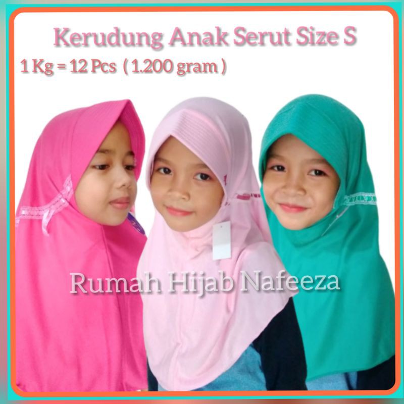 Kerudung jilbab anak cantik ukuran S Murah bahan kaos PE Shopee Indonesia