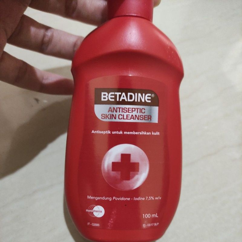 Jual Betadine antiseptic skin cleanser 100 ml antiseptik Indonesia