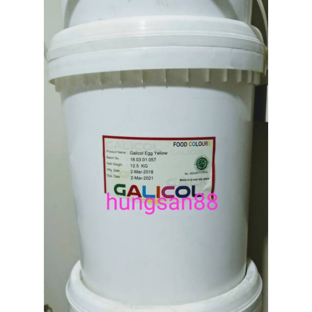 Pewarna Makanan Food Grade Egg Yellow (Kuning Telur) 12.5 kg per pail