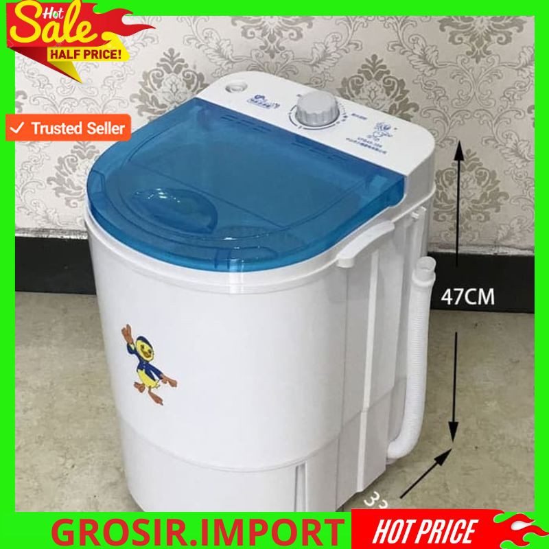 Mesin Cuci Mini Serbaguna Dengan Bentuk Yang Kecil Kapasitas 4.5 Kg Ukuran 51x35x37 Cm Shopee