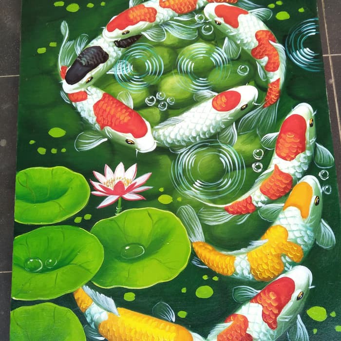 Paling Keren Lukisan Ikan Koi Yang Bagus Pantherrka
