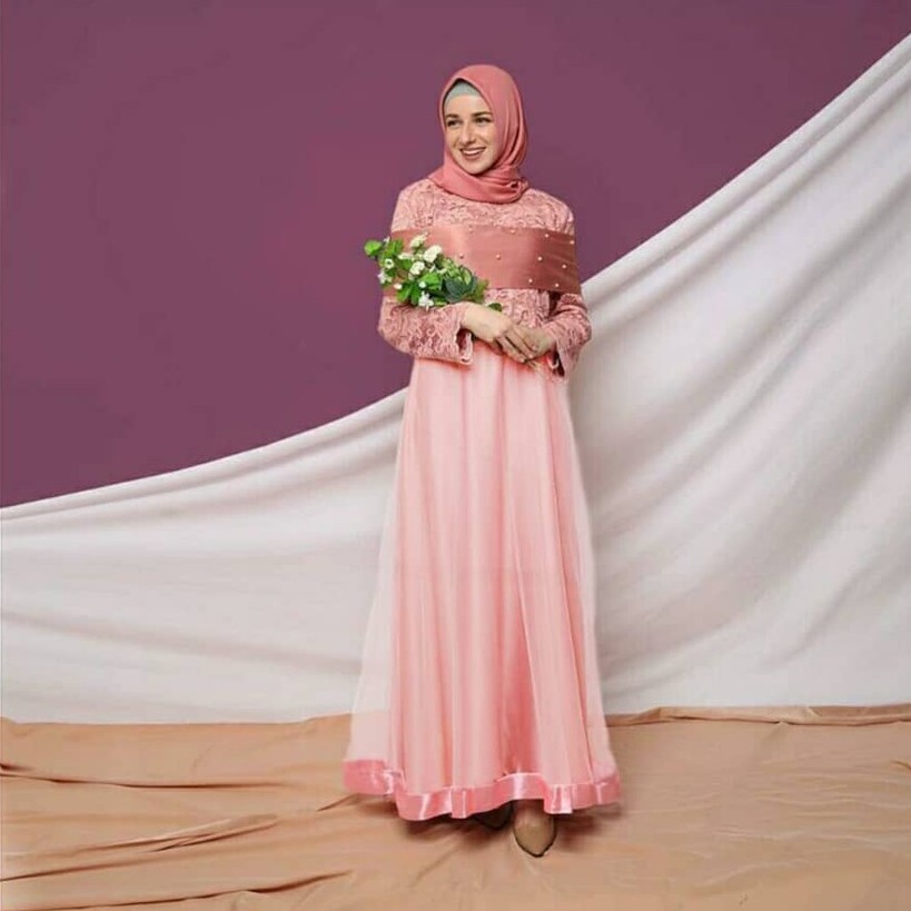 Baju Kondangan Wanita Muslimah Pristin Dress Shopee