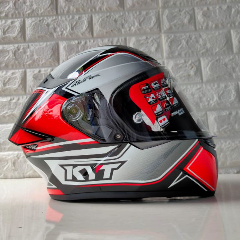 Jual Helm FULL FACE KYT TT COURSE TOURIST RED [Ongkir Murah 2kg