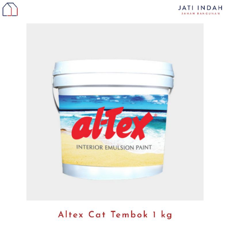 Jual ALTEX CAT TEMBOK / PLAFON 1 KG WARNA HITAM DAN PUTIH Emulsion