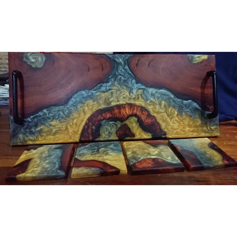 Jual Wood grain resin Charcuterie board Shopee Indonesia