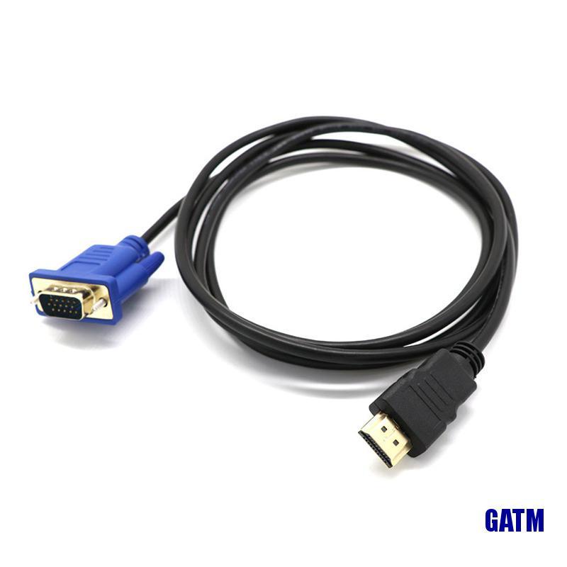 Jual (Catm) 1M 10M Adapter Vga Male To Hdmi Hd+ Audio Tv Av Hdtv Video Cable Converter | Shopee Indonesia