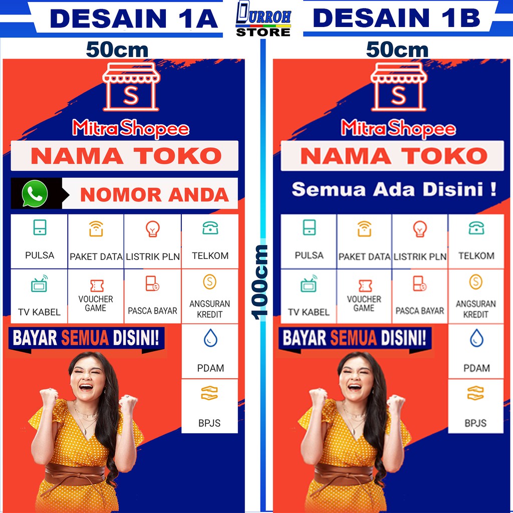 SPANDUK / BANNER MITRA SHOPEE / MITRA SHOPEEPAY VERSI