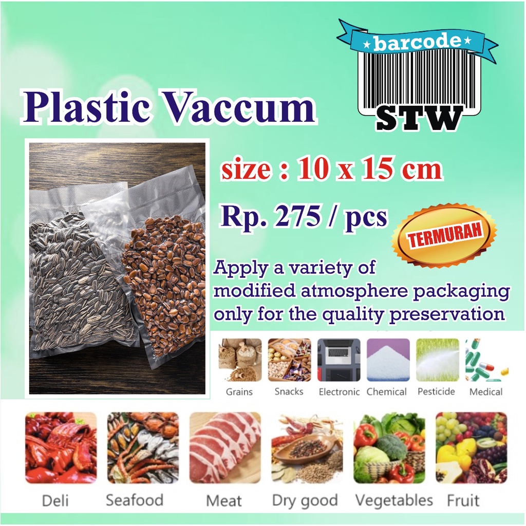 Jual Plastik Vacuum / Vacum Bag Embossed / Plastik Vakum Makanan Embos