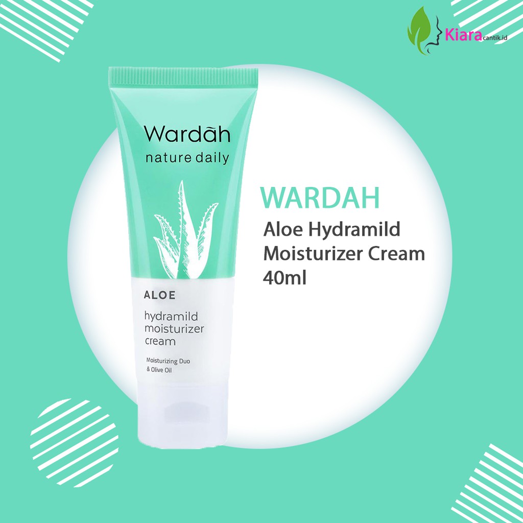 Jual WARDAH Aloe Hydramild Moisturizer Cream 40ml Shopee Indonesia