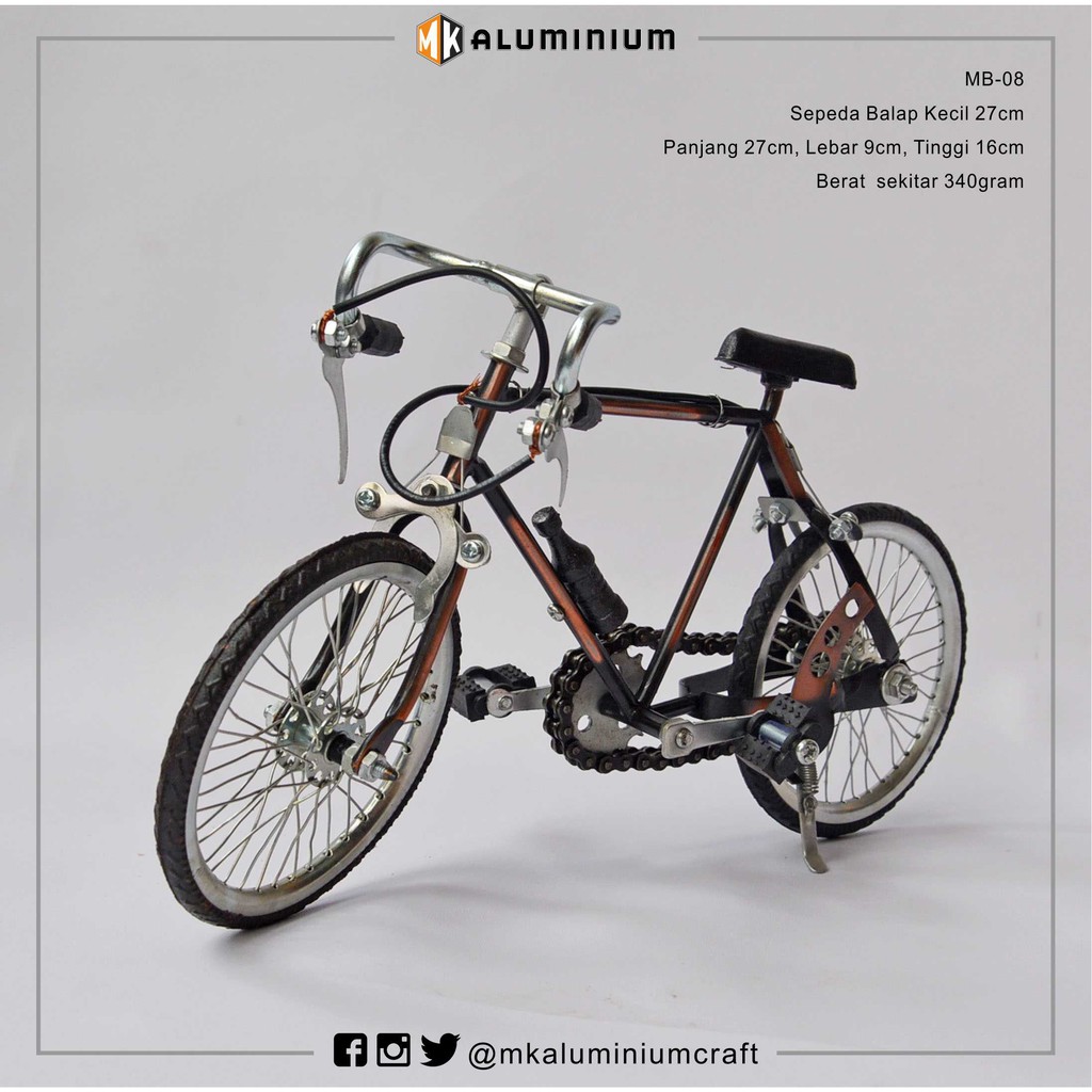 Jual Sepeda Balap Kecil 27Cm - Miniatur Sepeda Balap - Mk Aluminium - Mb08 | Shopee Indonesia