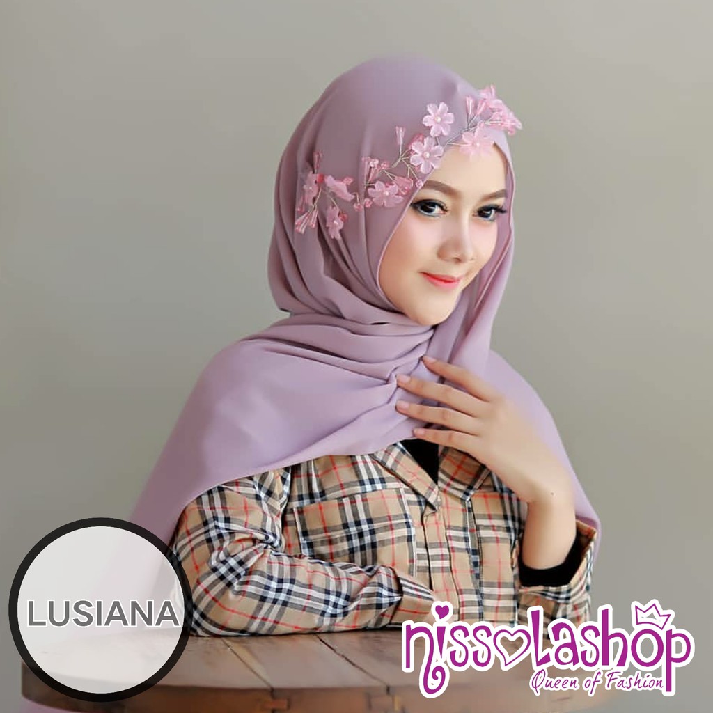 LUSIANA HEADPIECE MAHKOTA TIARA WEDDING KOREA AKSESORIS PENGANTIN