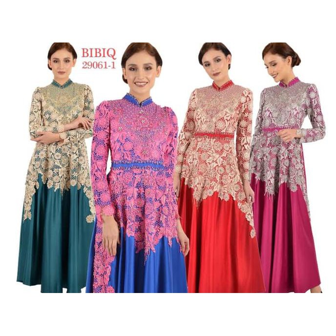 35+ Trend Terbaru Pesta Brokat Model Gamis Brokat Kombinasi Satin