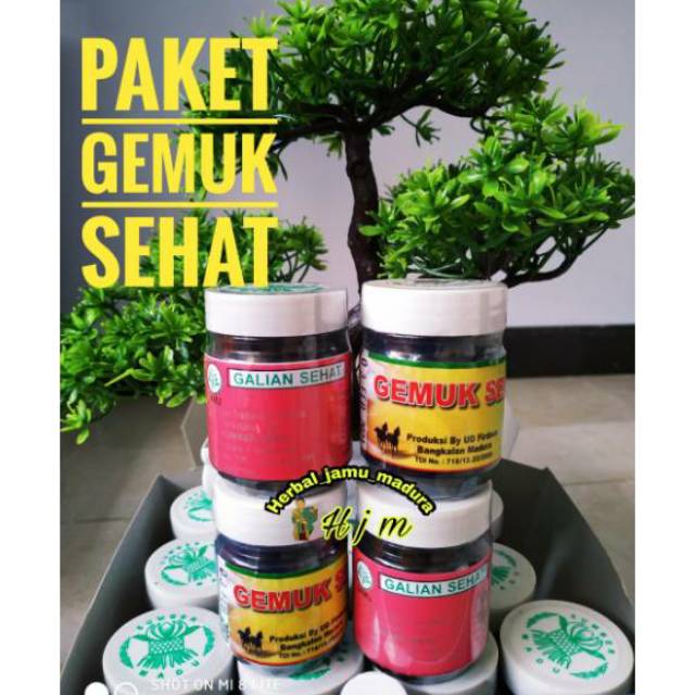 JAMU GEMUK SEHAT / PENGGEMUK BADAN Shopee Indonesia