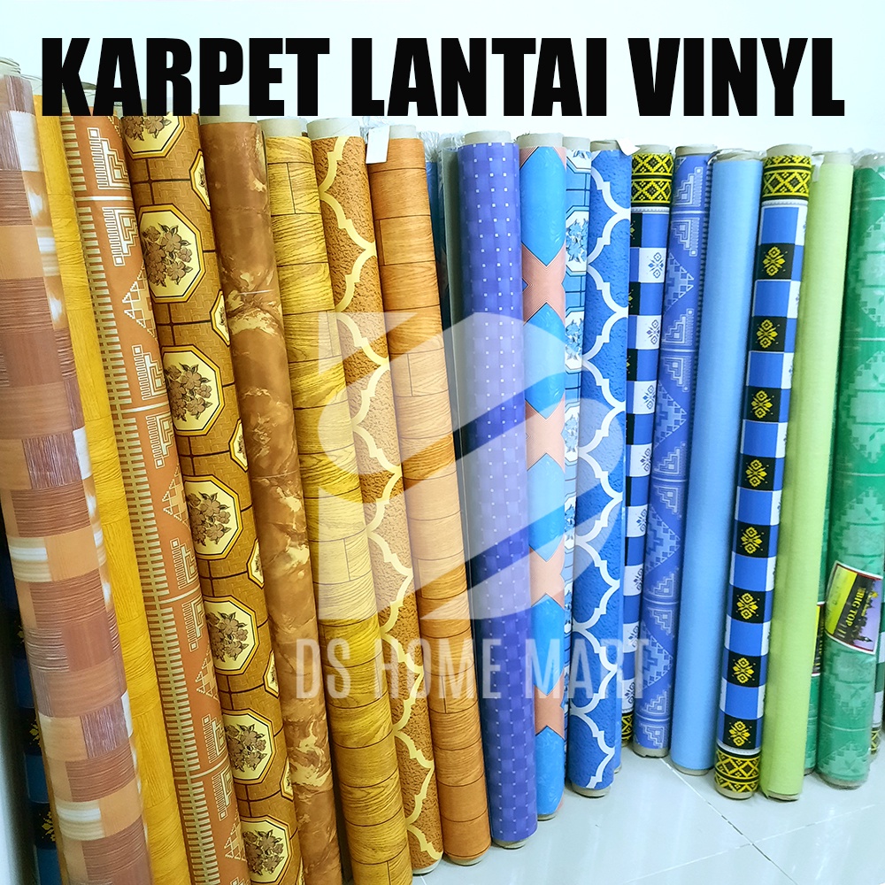 Jual Karpet Lantai Plastik Meteran Tikar Alas Meja Vinyl Carpet PER