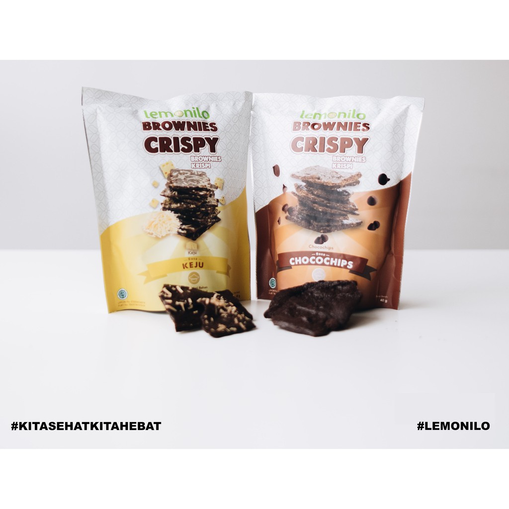 Jual Brownies Crispy Lemonilo / Cemilan Sehat Rasa Coklat Dan Keju 40 Gr | Shopee Indonesia