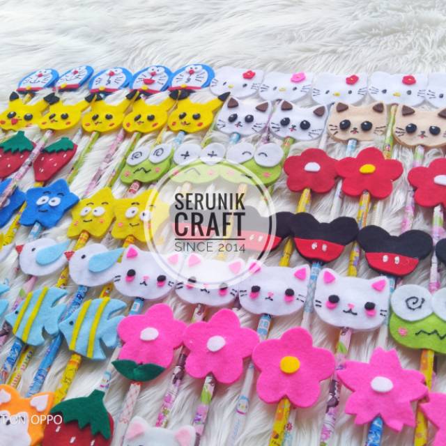 Pensil hias karakter murah kain flanel | Shopee Indonesia